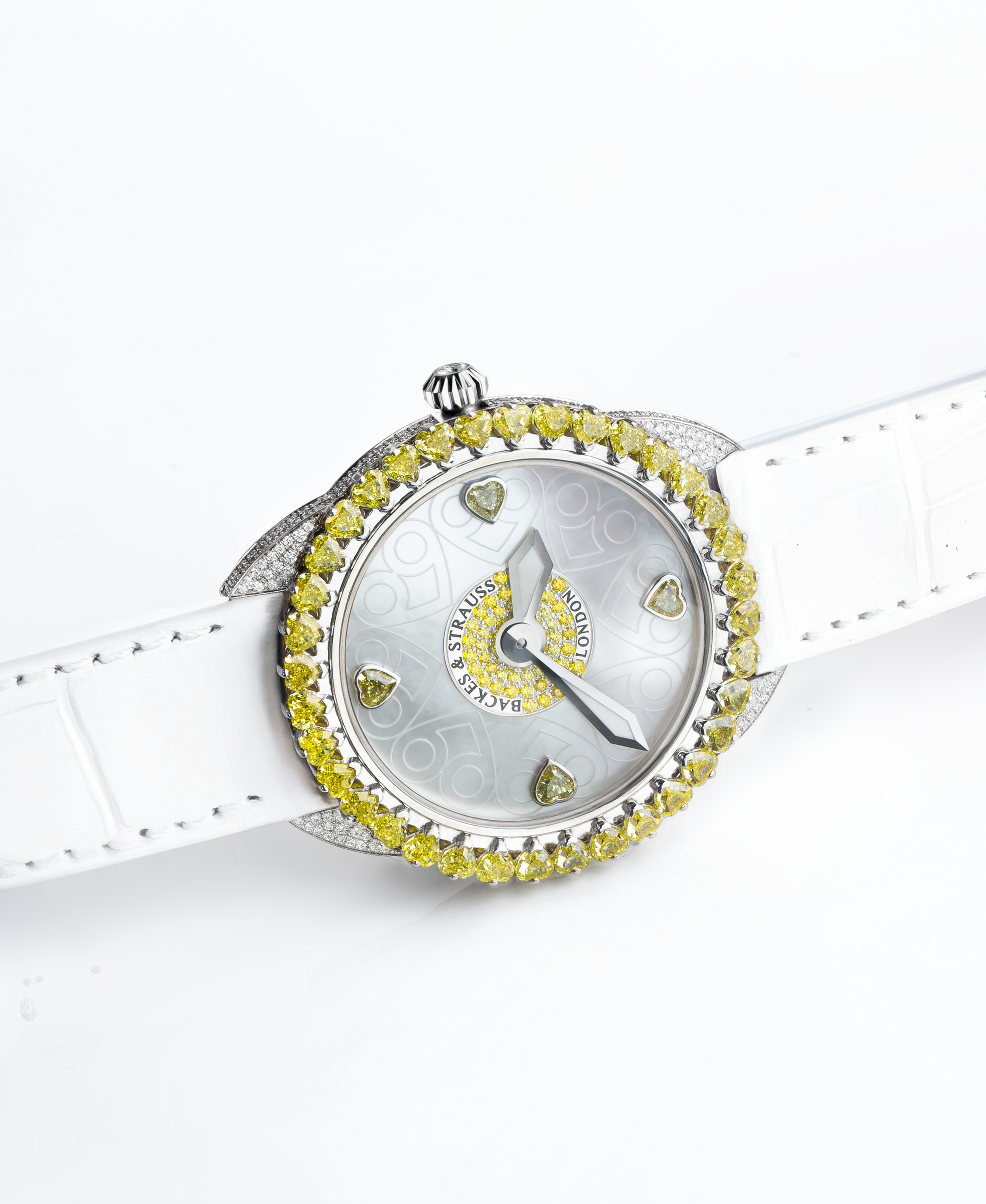 Namib Queen of Hearts 37 mm High-Jewellery Watch – Ethical Yellow